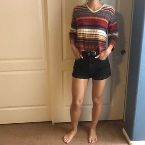 Vintage fall stripped sweater